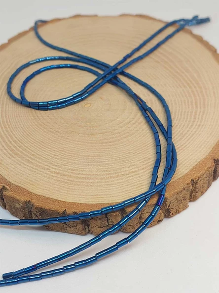 Bileklik Boy Hematit Taşı Yarım Dizi 2*4mm (48154) (18CM UZUNLUĞUNDADIR) - 3