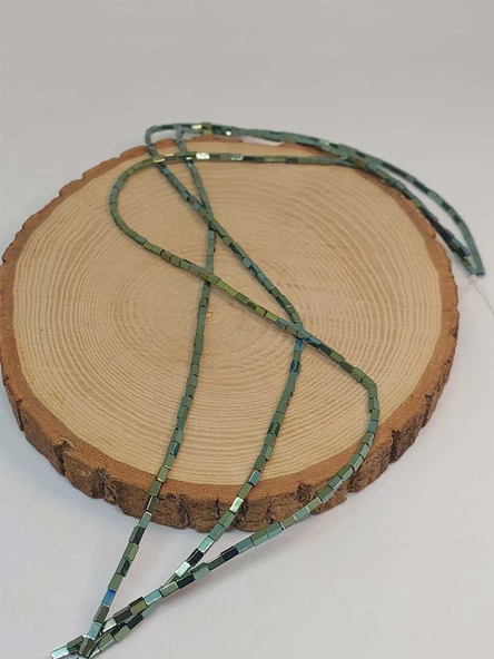 Bileklik Boy Hematit Taşı Dizi 2*4mm (49666) Yarım Dizi (17CM UZUNLUĞUNDADIR) - 3