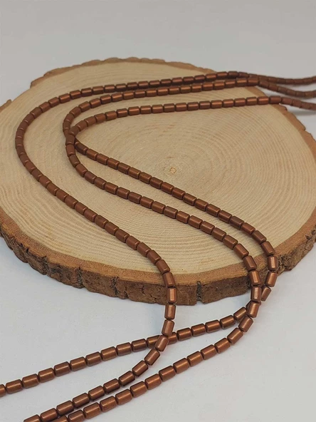 Bileklik Boy Hematit Taşı Yarım Dizi 4*5.5mm (48142) (18CM UZUNLUĞUNDADIR) - 3