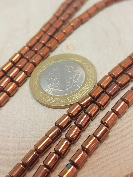 Bileklik Boy Hematit Taşı Yarım Dizi 4*5.5mm (48146) (18CM UZUNLUĞUNDADIR) - 2