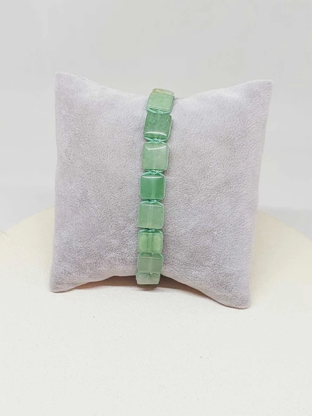 Aventurin Taşı Makrome Tasarım Bileklik (51586) - Resim 2