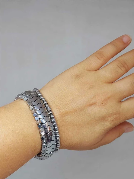 Hematit Tasarım Unisex Bileklik (3lü Set) (51570) ürün görseli