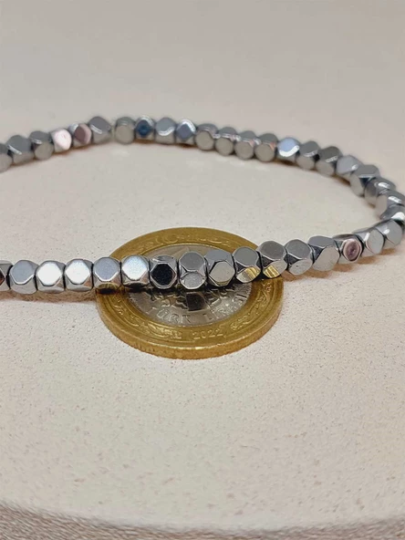 Hematit Tasarım Unisex Bileklik (3lü Set) (51570) - Resim 6