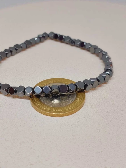 Hematit Tasarım Unisex Bileklik (3lü Set) (51572) - Resim 6