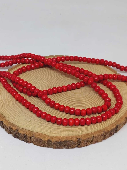 Ahşap Dizi 5.5*7mm Kırmızı (51640) - Resim 2