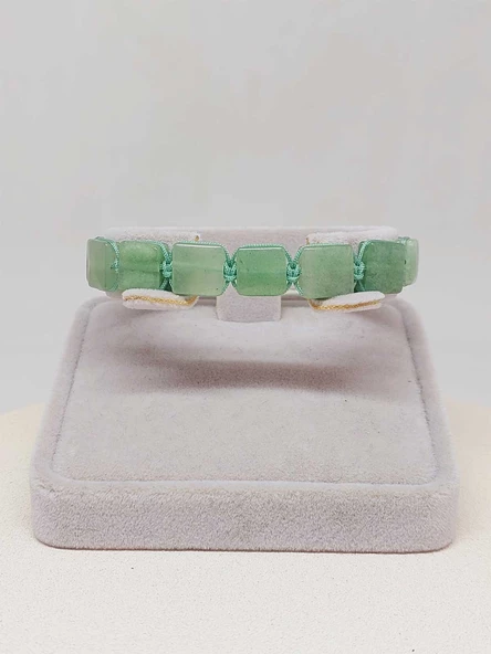 Aventurin Taşı Makrome Tasarım Bileklik (51586) - Resim 3