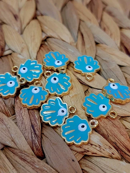 Altın Kaplama Turkuaz İstiridye Aparat/2 adet (51826)