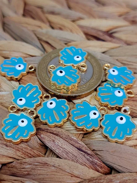 Altın Kaplama Turkuaz İstiridye Aparat/2 adet (51826) - 2