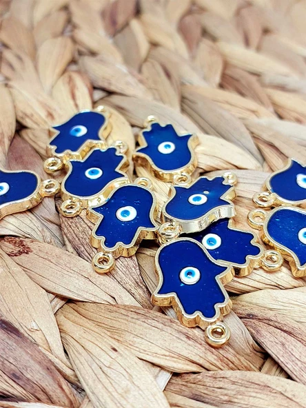 Altın Kaplama Lacivert Fatma Ana Eli Aparat/2 adet (51770)