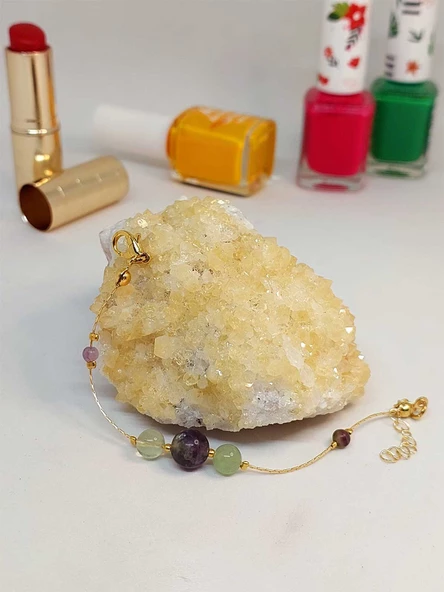 Florit Taşı Tasarım Bileklik (52058) - Resim 4