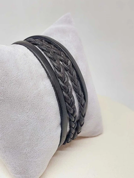 Deri Otantik Erkek Bileklik (52010) - Resim 2