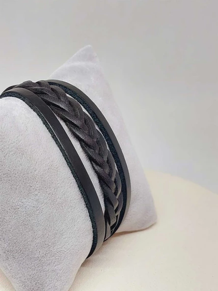 Deri Otantik Erkek Bileklik (52002) - Resim 2