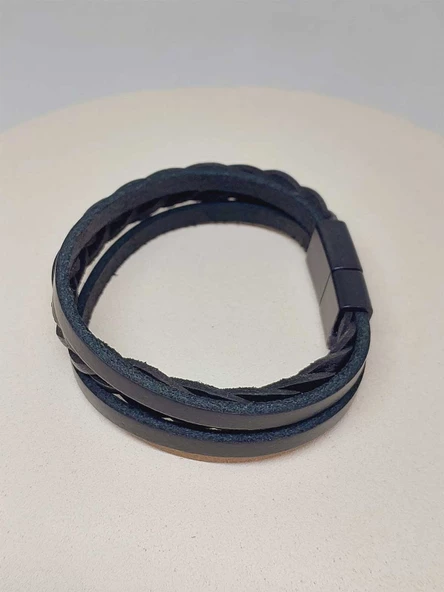 Deri Otantik Erkek Bileklik (52002) - Resim 3