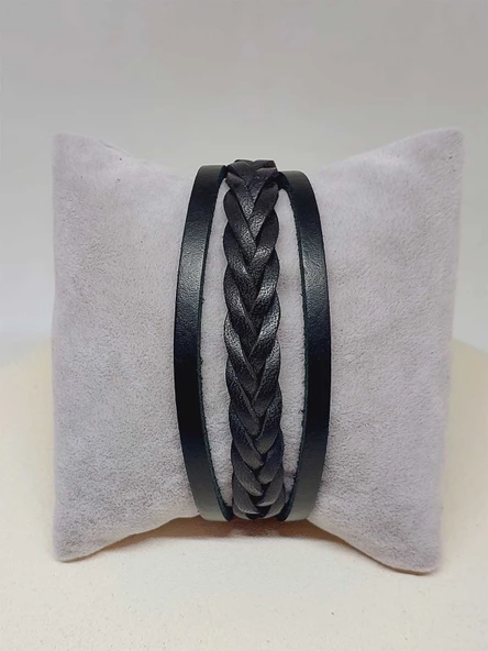 Deri Otantik Erkek Bileklik (52002) ürün görseli 1