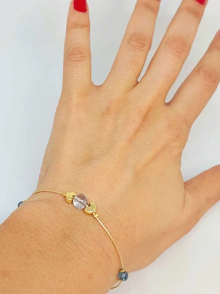 Topaz Taşı Tasarım Bileklik (52094)