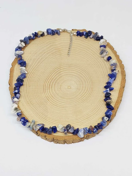 Sodalit Taşı Küçük Taşlar Kolye (52164) - Resim 3