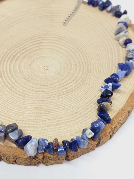 Sodalit Taşı Küçük Taşlar Kolye (52164) - Resim 2