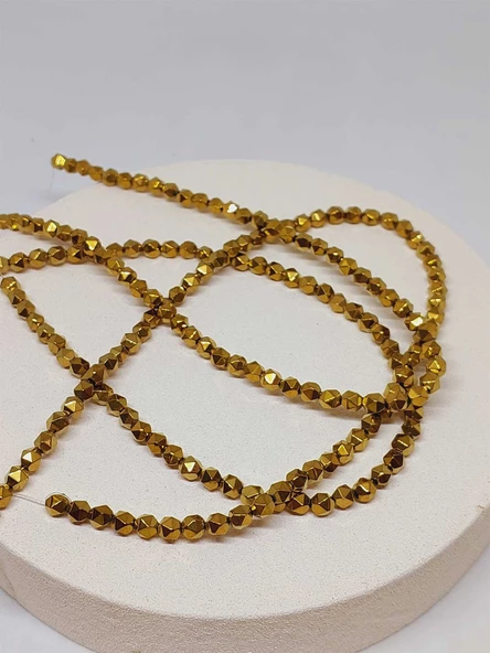 Hematit Taşı Şekilli 5*5.5mm Dizi (52340) - 3