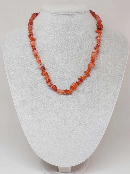 Akik Taşı Küçük Taşlar Kolye (52212)