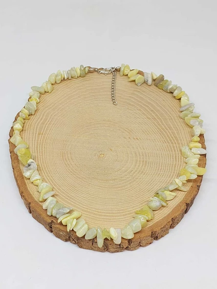 Yeşim Taşı Küçük Taşlar Kolye (52248) - Resim 3