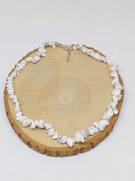 Küçük Taşlar Havlit Taşı Kolye (52134) - 3