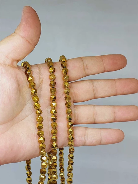 Hematit Taşı Şekilli 5*5.5mm Dizi (52340)