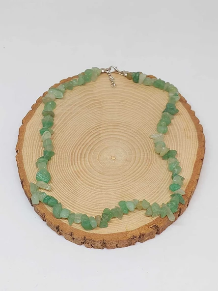 Aventurin Taşı Küçük Taşlar Kolye (52218) - Resim 3