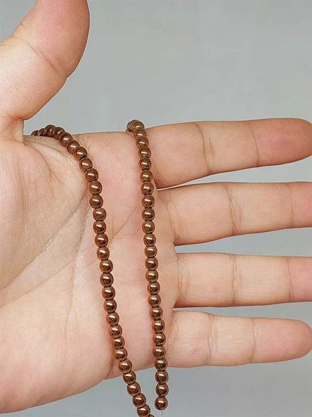 Hematit Taşı 3.5*4mm Dizi (52328)