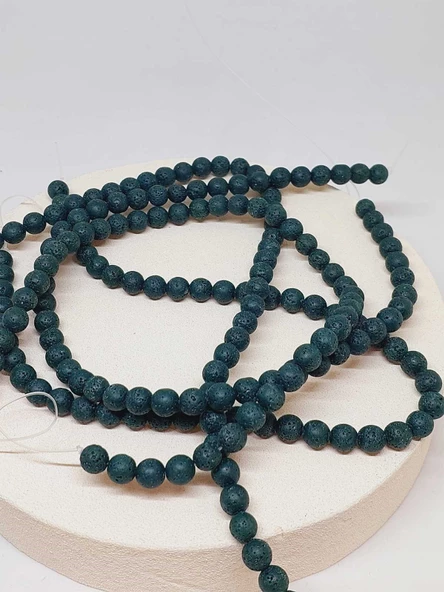 Lav Taşı Petrol Yeşili Dizi 8mm (52406) - Resim 3