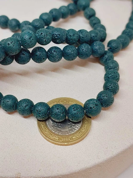 Lav Taşı Petrol Yeşili Dizi 8mm (52406) - Resim 2