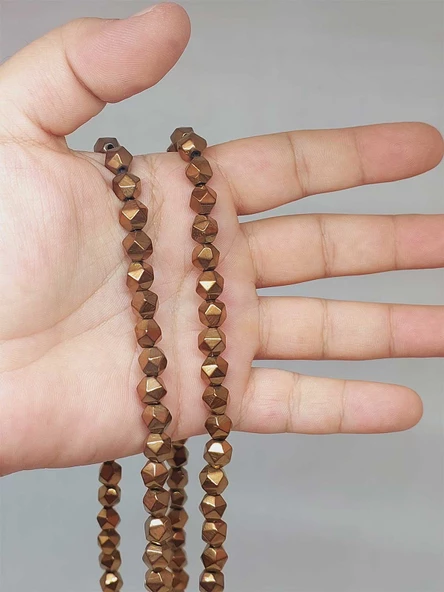 Hematit Taşı Şekilli 7.5mm Dizi (52356)