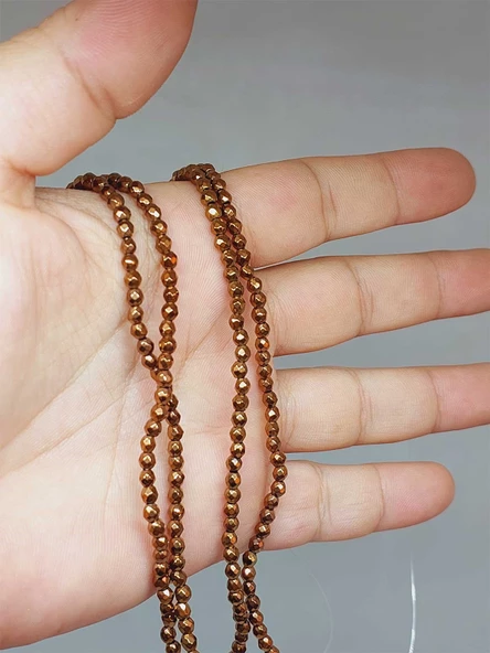 Hematit Taşı Faset Kesim 3mm Dizi (52428) ürün görseli