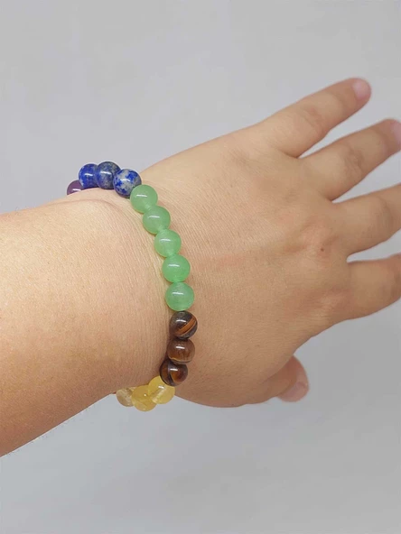 Çakra Taşları Bileklik 8mm (52360)