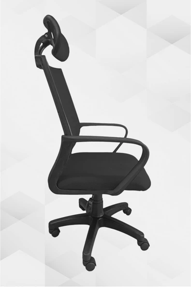 Porziyon Atlas Fileli Plastik Yönetici Ofis Büro Bilgisayar Çalışma Koltuğu - Sandalyesi - 3