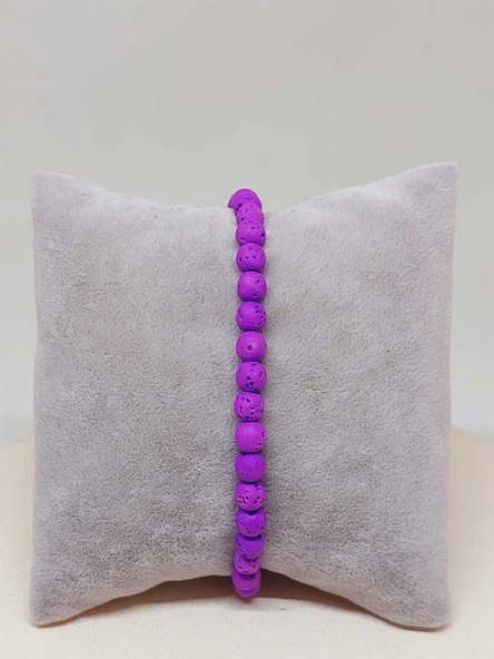 Lav Taşı Mor Renk Bileklik 6mm (52380) ürün görseli