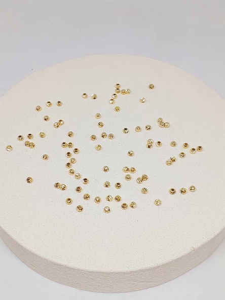 Altın Kaplama Boncuk Ara Malzeme 4mm/10 adet (52462) - 3