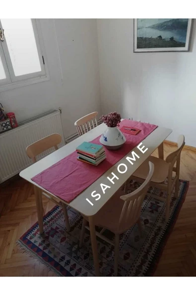 Kırlangıç Yıldız Sandalye Ham Ahşap 2 ADET - Resim 6