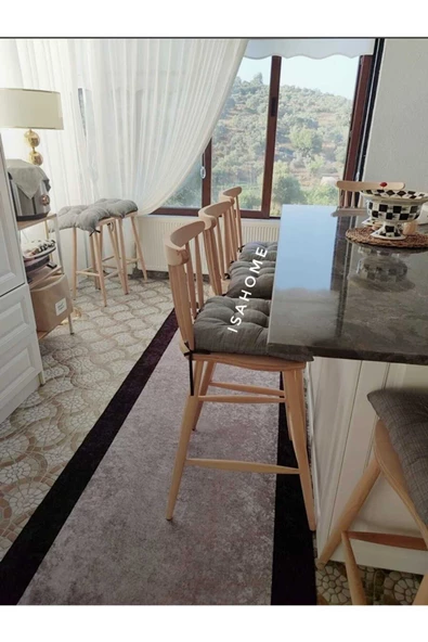 Kırlangıç Yıldız Bar Sandalye Ham Ahşap 2 ADET - Resim 3