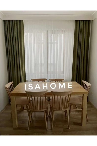 Kırlangıç Yıldız Sandalye Ham Ahşap 2 ADET - Resim 5