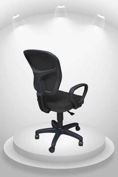 ABC EV Porziyon Depar Ofis Büro Öğrenci Çalışma Koltuğu - Siyah - 4