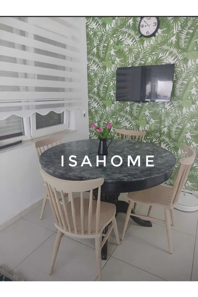 Kırlangıç Yıldız Sandalye Ham Ahşap 1 ADET - Resim 6