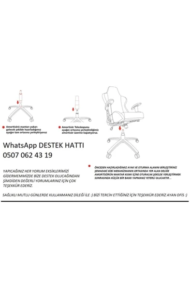Cesay Ofis Büro Bilgisayar Çalışma Petekli Plastik Ayaklı Sandalye Renk Seçenekleriyle - 3