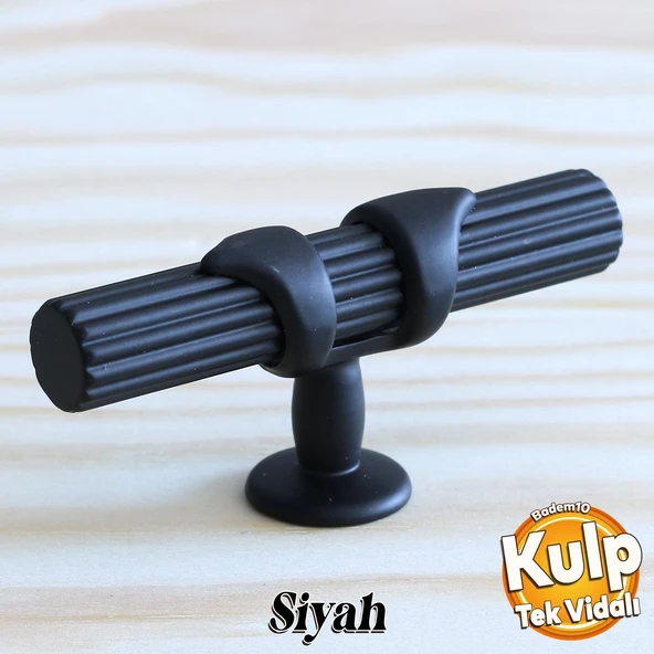 Emir Siyah Metal Kulp Düğme Çekmece Mutfak Mobilya Dolabı Dolap Kapak Kulpu Kulbu Kulpları