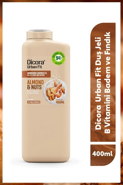 B Vitamini Badem ve Fındık Duş Jeli 400 ml