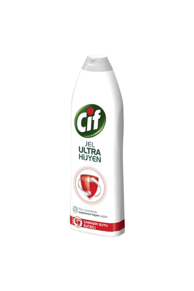 Cif - Ultra Hijyen Jel Temizleyici Çamaşır Suyu Katkılı 750 Ml