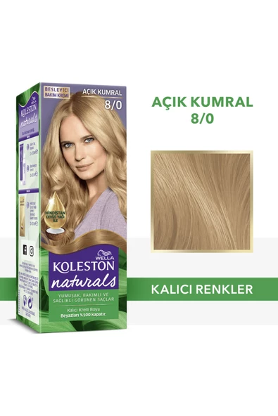 Koleston Naturals Saç Boyası 8/0 Açık Kumral