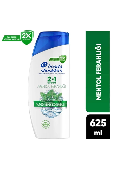 Head & Shoulders Şampuan Mentol Ferahlığı 2in1 625 ml