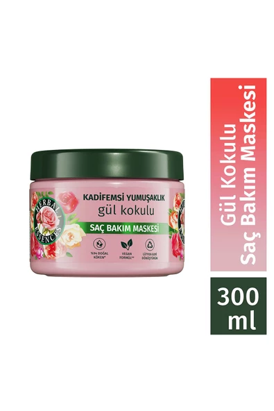 Kadifemsi Yumuşaklık Gül Kokulu Saç Bakım Maskesi 300ml