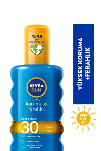 Nivea sun Koruma ve Ferahlık 30 SPF Sprey 200ml - 2