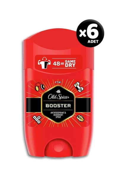 Booster Deodorant Stick 50 Ml - 6 Adet